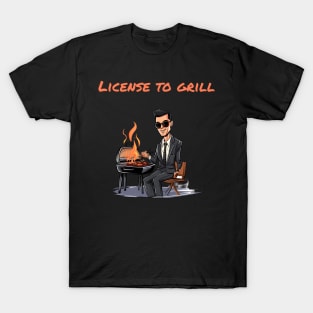 BBQ Grilling - License to Grill T-Shirt